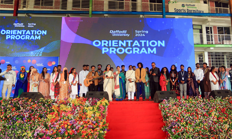ড্যাফোডিল ইউনিভার্সিটিতে স্প্রিং সেমিস্টারের শিক্ষার্থীদের নবীন বরণ অনুষ্ঠিত
